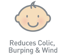 Reduces Colic, Burping & Wind